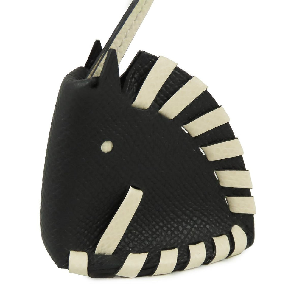 Hermes Schwartresse Black Cles Epsom Bag Charm — view 4