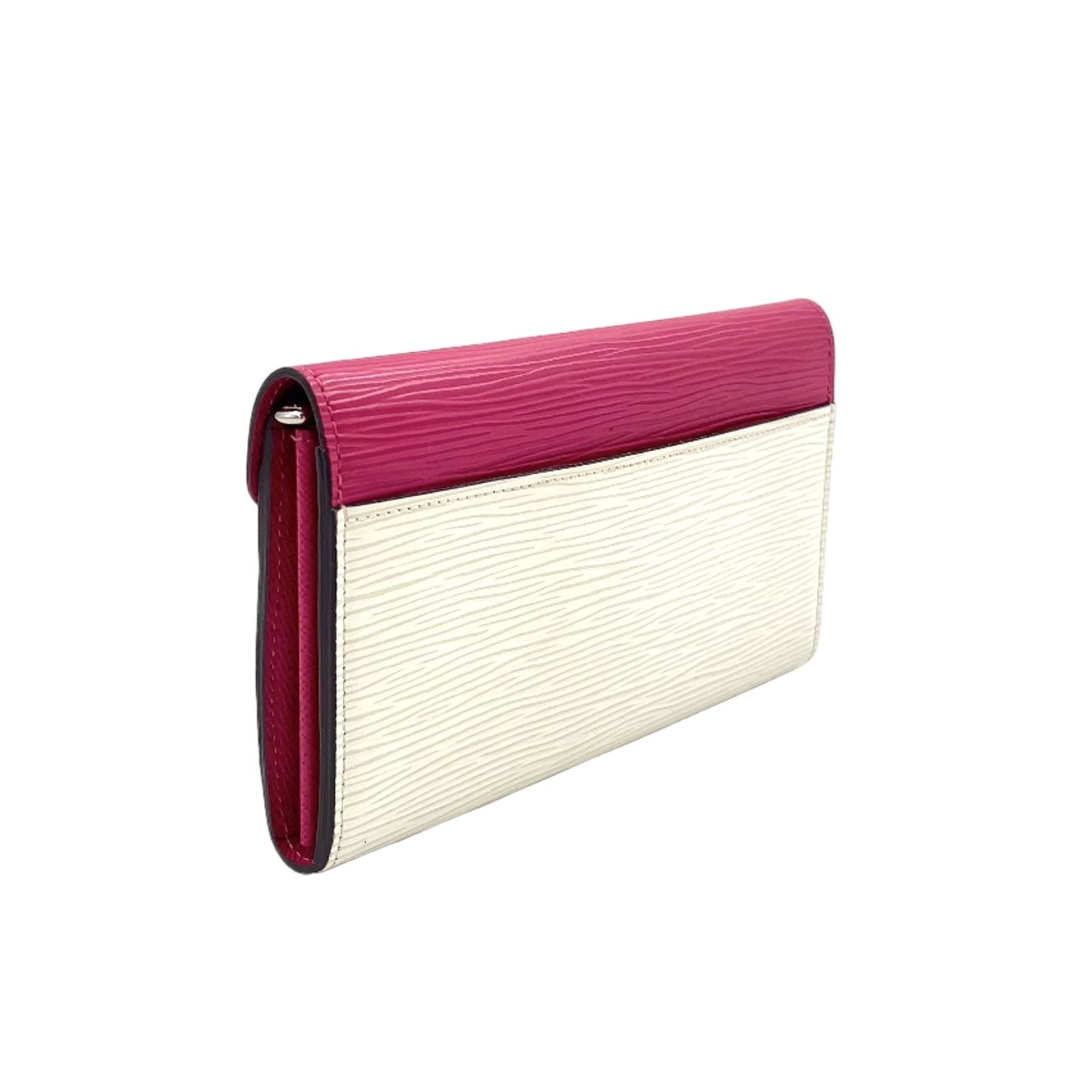 Louis Vuitton Tribal Mask Portefeuille Sarah Leather Pink White Multicolor — view 2