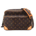 Louis Vuitton Monogram Nile Shoulder Bag Brown Gold