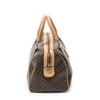 Celine Vintage Small Boston Brown Beige Macadam Canvas — view 4