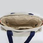 Hermes Cabrio Mother's Bag Toile Ash Gripe Lou Navy Tote Canvas — view 7