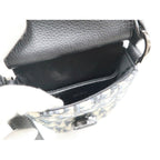Dior Saddlebar Pouch Shoulder Bag Blue Leather Navy Black Beige — view 5