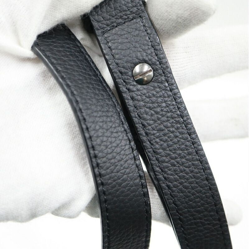 Dior Saddlebar Pouch Shoulder Bag Blue Leather Navy Black Beige — view 8