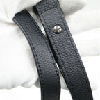 Dior Saddlebar Pouch Shoulder Bag Blue Leather Navy Black Beige — view 8