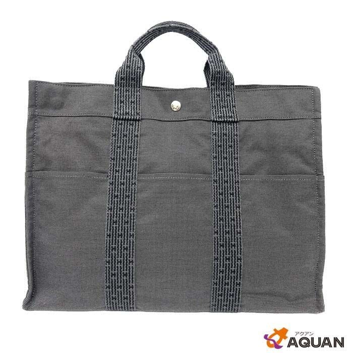 Hermes Her Line Tote Bag MM Gray