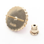 Dior Earrings Petit CD Baroque Gold Pink. White — view 2