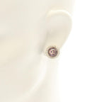 Dior Earrings Petit CD Baroque Gold Pink. White — view 4