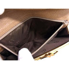 Christian Dior Wallet Honeycomb Pattern Long Beige Brown Leather — view 2