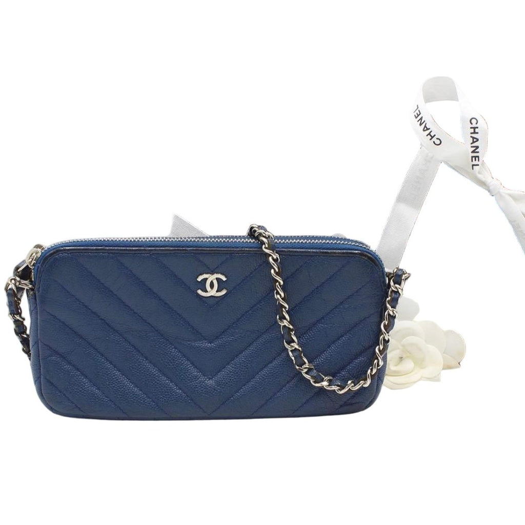 Chanel Caviar Leather Stitch Chain