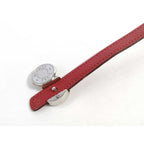 Hermes Bracelet Serie Looping Redish Black Leather Silver Hardware — view 8