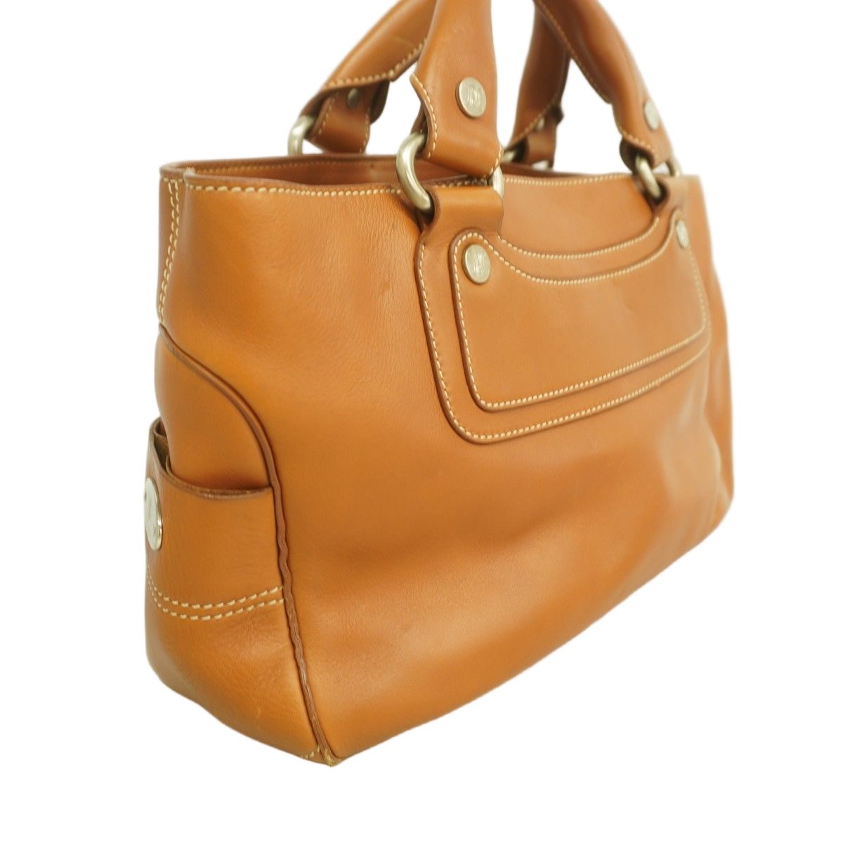 Celine Handbag Boogie Bag Leather Brown Gold — view 2
