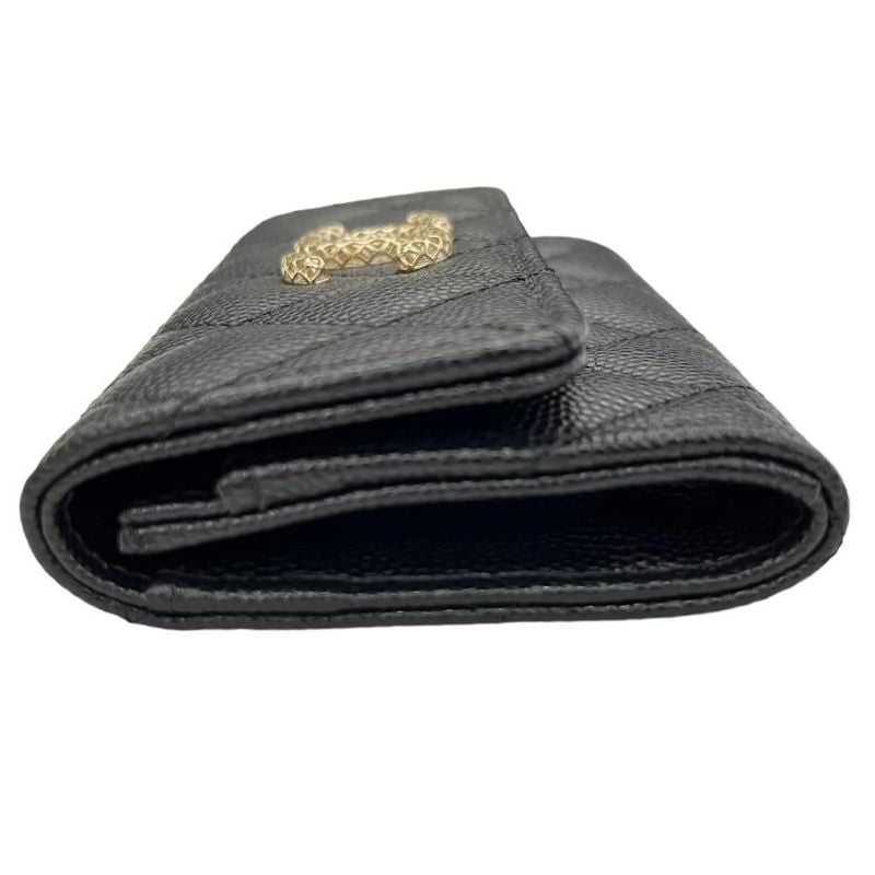 Chanel Ap2735 Coin Case Card Mini Wallet Blackpink Caviar Leather — view 3