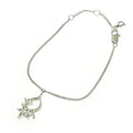 Christian Dior Rhinestone Logo Star Bracelet Silver