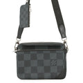 Louis Vuitton Shoulder Bag Damier Graphite Trio Black