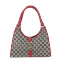 Gucci GG Canvas Jackie 002 Leather Shoulder Bag Tote Hand