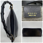 Gucci Tote Bamboo Leather Black Formal Travel Business — view 4