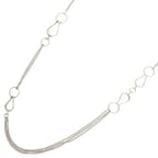 Hermes Horsebit Silver Necklace — view 2