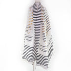 Hermes Brides de Gala Silk Products Pleated Large Shawl White 268 — view 3