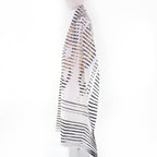 Hermes Brides de Gala Silk Products Pleated Large Shawl White 268 — view 4