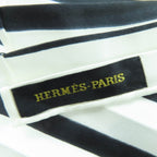 Hermes Brides de Gala Silk Products Pleated Large Shawl White 268 — view 7
