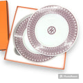 Hermes Dessert Plate Deco Ash Decorage Pair Set of 2