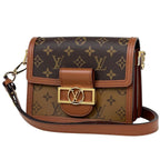 Louis Vuitton Dauphine Mini Shoulder Bag Monogram Brown