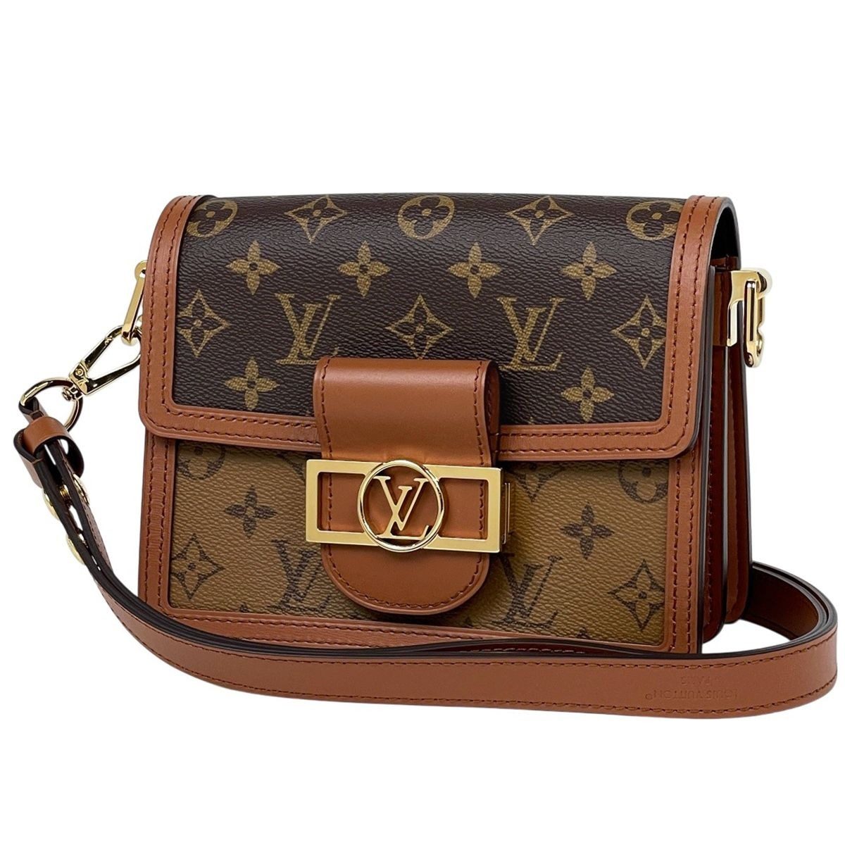 Louis Vuitton Dauphine Mini Shoulder Bag Monogram Brown