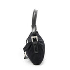 Fendi Mamma Baguette Black Jersey Nylon Canvas Shoulder Bag Bucket — view 3