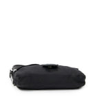 Fendi Mamma Baguette Black Jersey Nylon Canvas Shoulder Bag Bucket — view 6