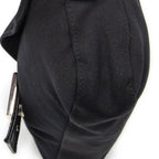 Fendi Mamma Baguette Black Jersey Nylon Canvas Shoulder Bag Bucket — view 8