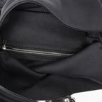 Fendi Mamma Baguette Black Jersey Nylon Canvas Shoulder Bag Bucket — view 9