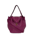 Bottega Veneta 2-Way Bag Purple Beak Drawstring Leather