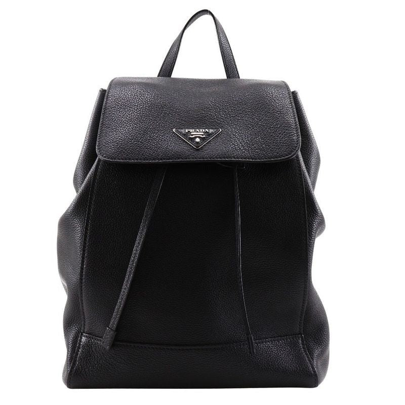 Prada Backpack 1 Bz007 Calf Black Daypack
