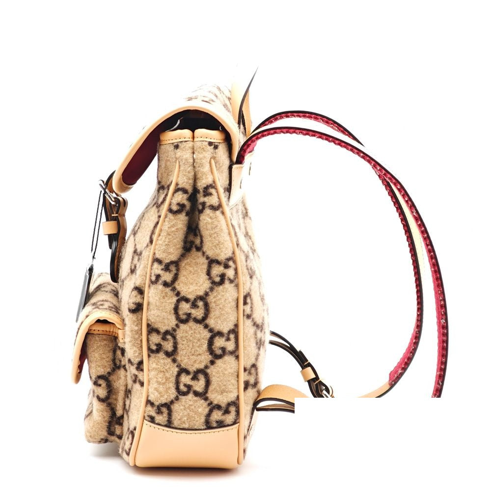 Gucci GG Wool Backpack Gray — view 4