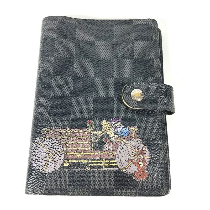 Louis Vuitton Notebook Cover Illustre Agenda PM Damier Graphite Canvas