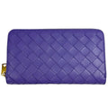 Bottega Veneta Intrecciato Wallet Leather Purple
