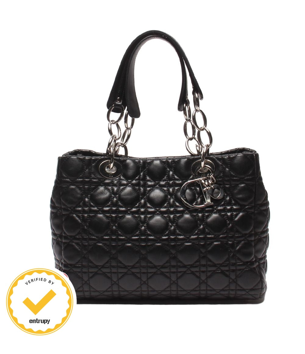 Dior Lady Dior Chain Tote Shoulder Bag Soft Shopping