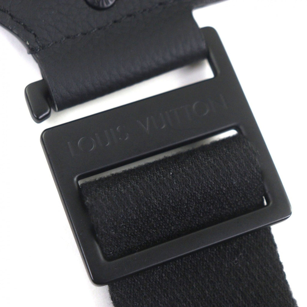 Louis Vuitton Leather Noir Black Aerogram Takeoff Ring Body Bag — view 2