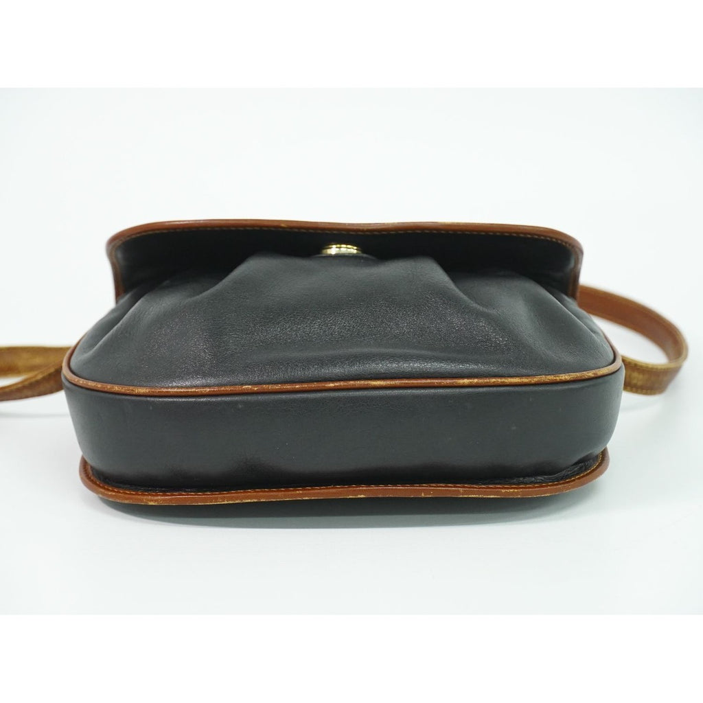 Celine Leather Shoulder Bag Pochette Black — view 3