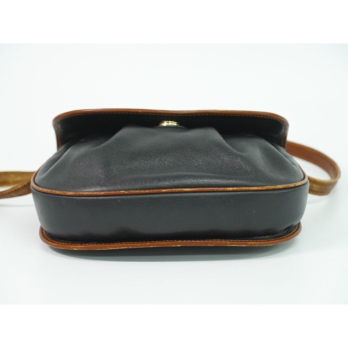 Celine Leather Shoulder Bag Pochette Black — view 3