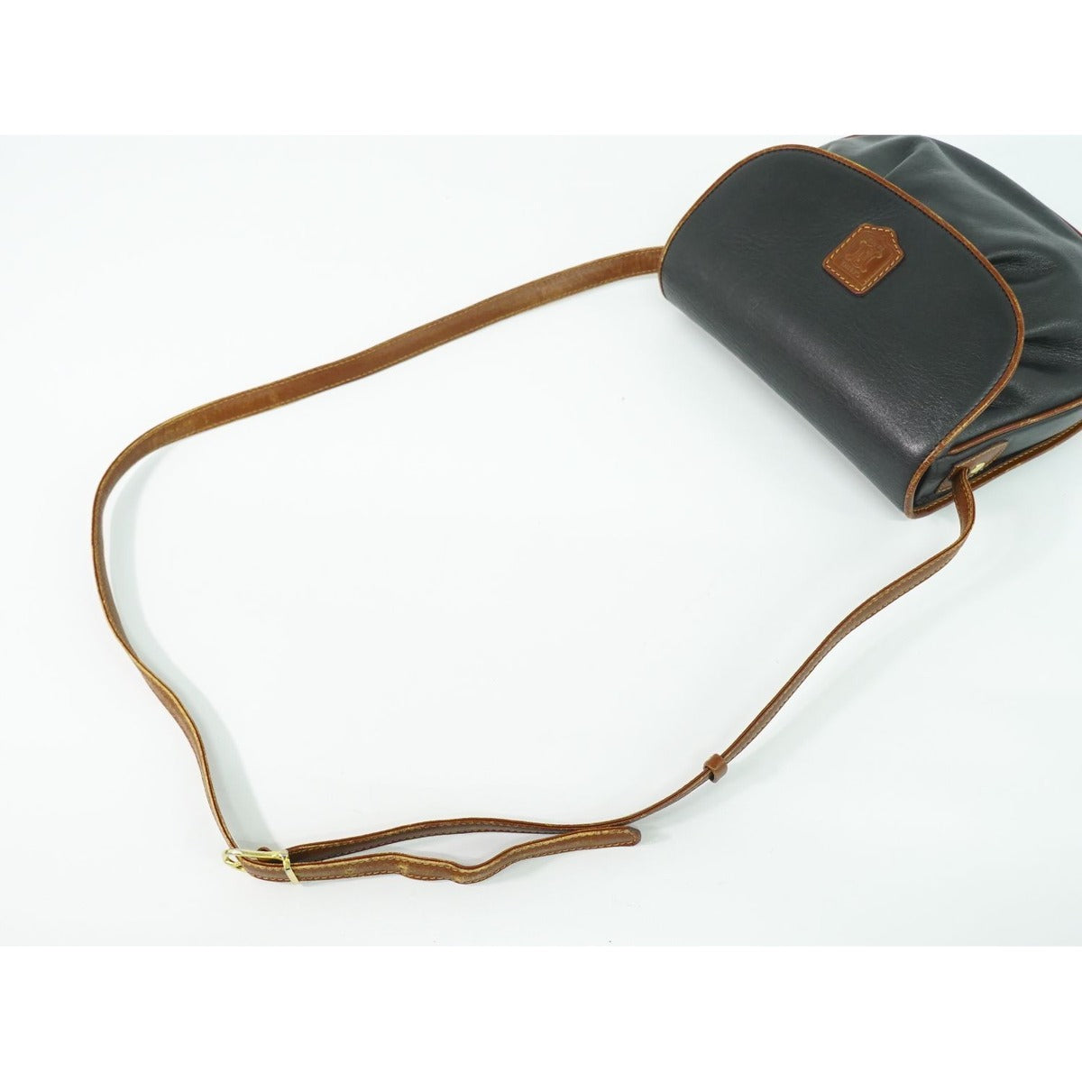 Celine Leather Shoulder Bag Pochette Black — view 4