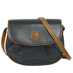 Celine Leather Shoulder Bag Pochette Black