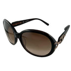 Celine Triomphe Acetate Brown Sunglasses Gold Eyewear