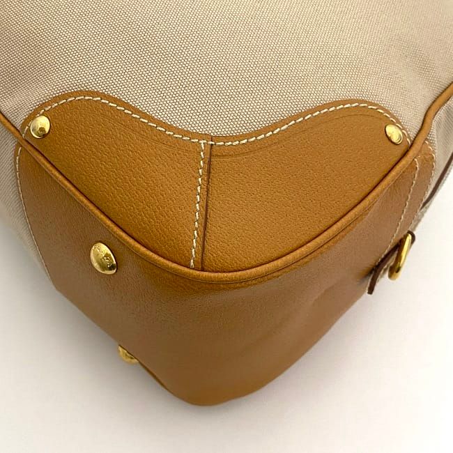 Prada 2-Way Boston Bag Beige Orange Corda Cuoio — view 7