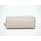 Chanel Coco Button Pouch Case Leather Grey — view 3