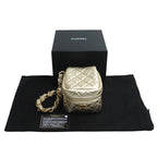 Chanel Quilted Chain Clutch Bag Gold Ap2803 — view 7