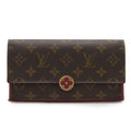 Louis Vuitton Monogram Portefeuille Floral Flower Bifold Long Wallet
