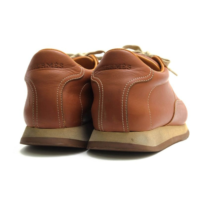 Hermes Shoes Sneakers Low Cut Women Leather Brown Quick — view 4