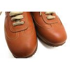 Hermes Shoes Sneakers Low Cut Women Leather Brown Quick — view 6