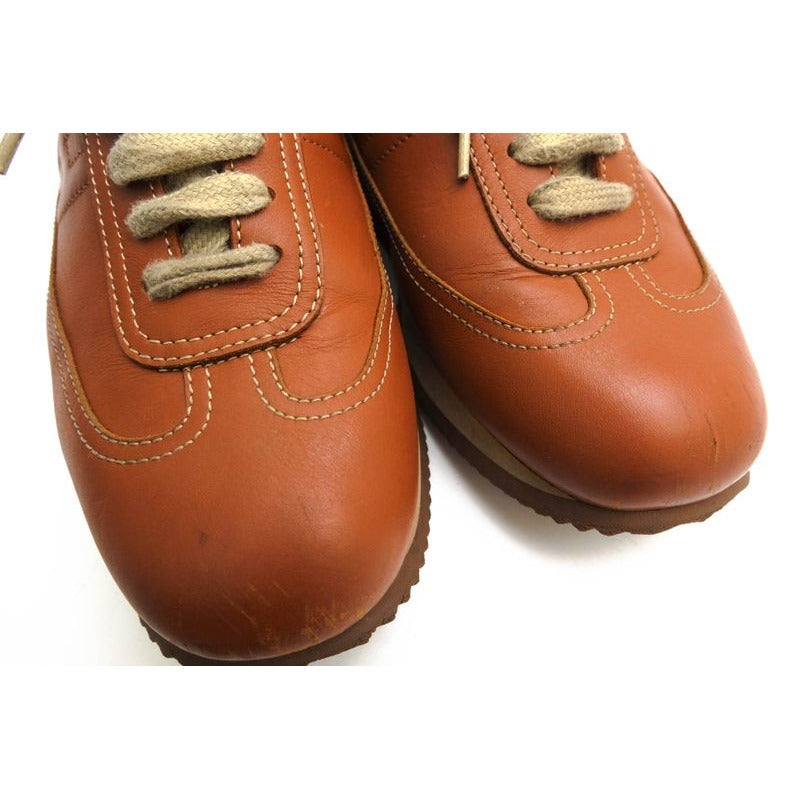 Hermes Shoes Sneakers Low Cut Women Leather Brown Quick — view 6